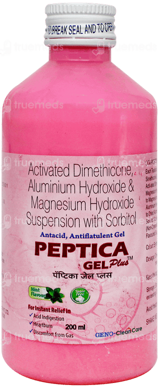 Peptica Plus Mint Flavour Sugar Free Gel 200ml